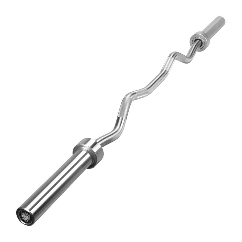 American Barbell Hard Chrome Olympic EZ Curl Bar